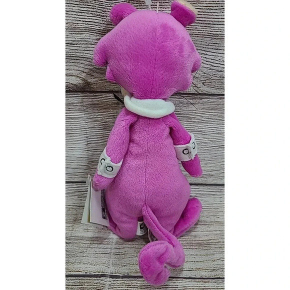 Vintage Warner Bros Plush Snagglepuss Stuffed Animal Beanbag 9" 1998 Old Stock - Picture 3 of 6